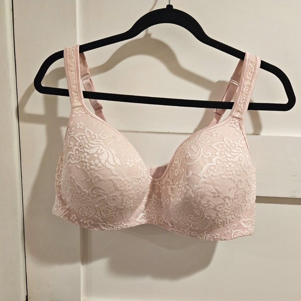 Cacique Lightly Lined Lace Balconette Bra